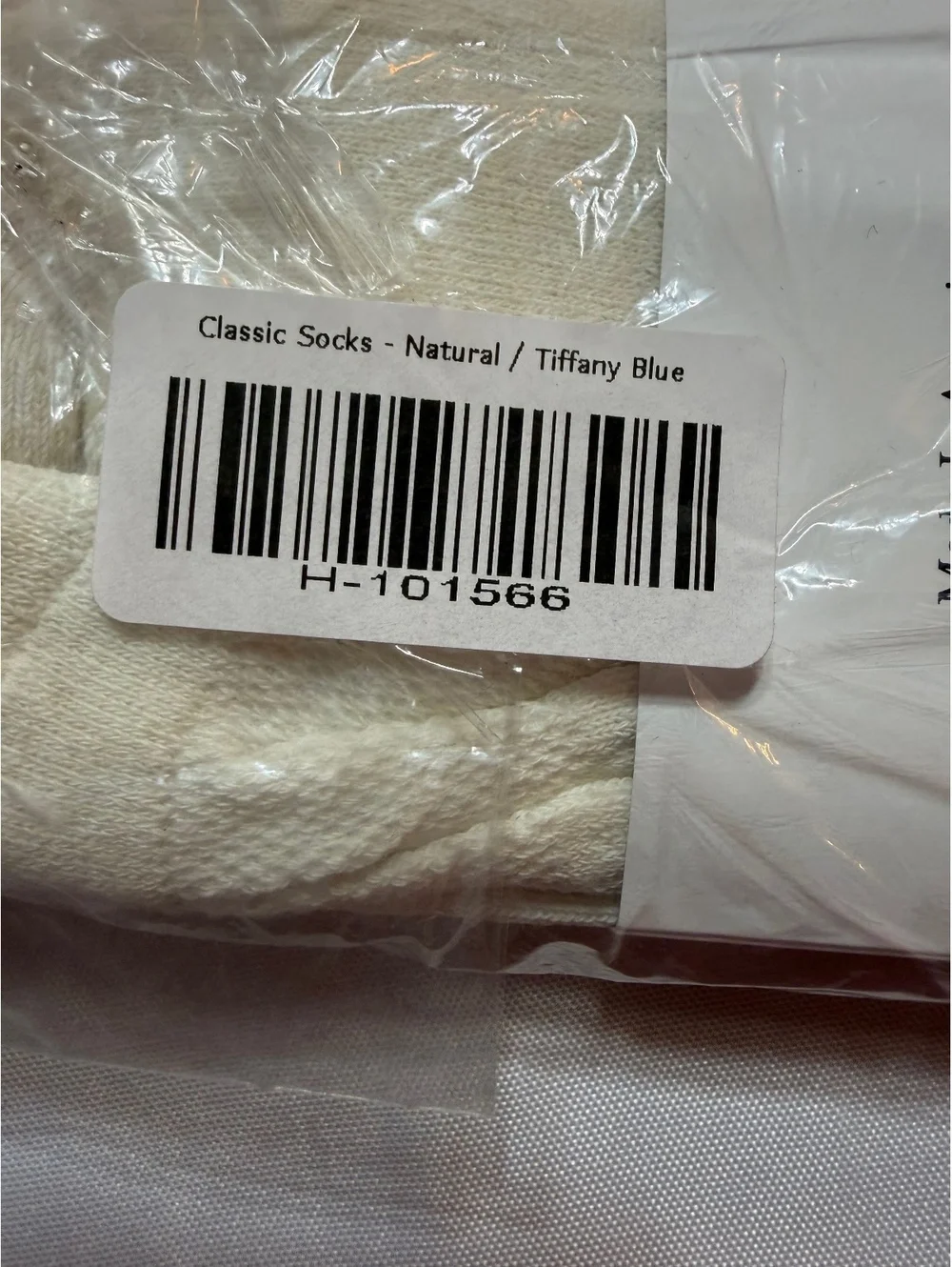 Hidden NY Classic Socks Natural Tiffany Blue New H-101566
